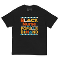 Black Nurse By Popular Demand T-Shirt in Orange