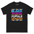 Black Nurse By Popular Demand T-Shirt in Turquoise