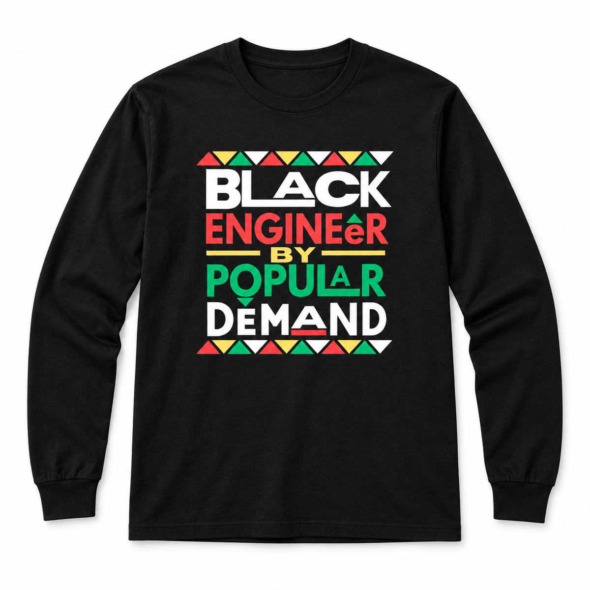 Black Engineer by Popular Demand black long-sleeve shirt