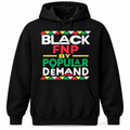 Black FNP by Popular Demand pullover hoodie front mockup