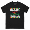 Black LVN by Popular Demand T-shirt — standard catalog mockup