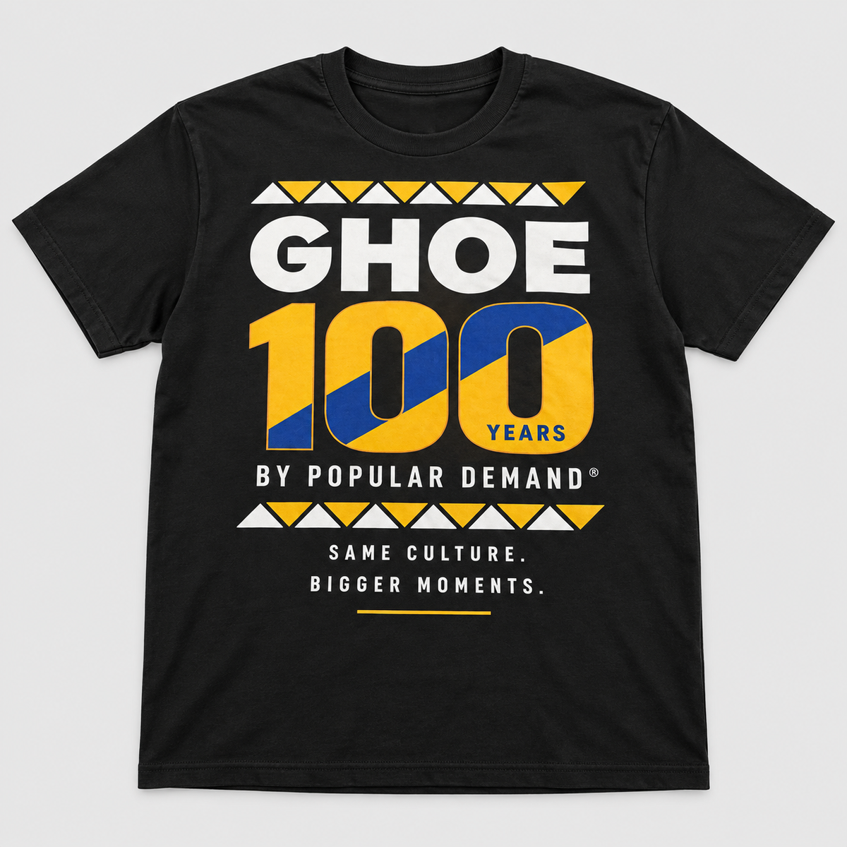 black GHOE 100 Years short sleeve T-shirt