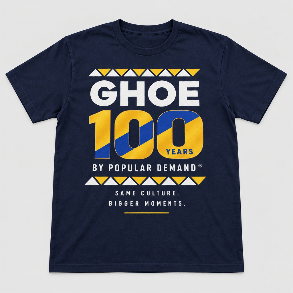 navy GHOE 100 Years short sleeve T-shirt