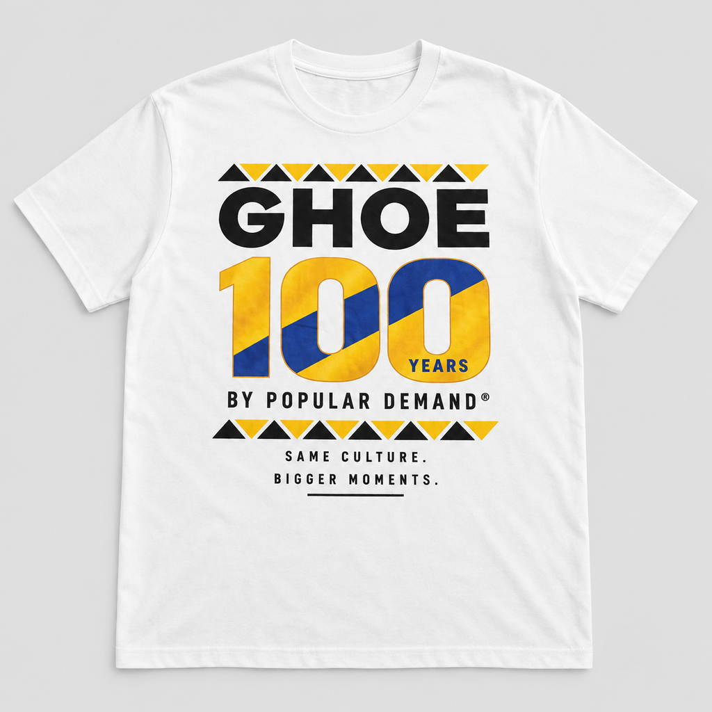 white GHOE 100 Years short sleeve T-shirt
