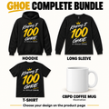 GHOE Complete Bundle: hoodie, long sleeve, T-shirt and CBPD coffee mug (mug illustrated)