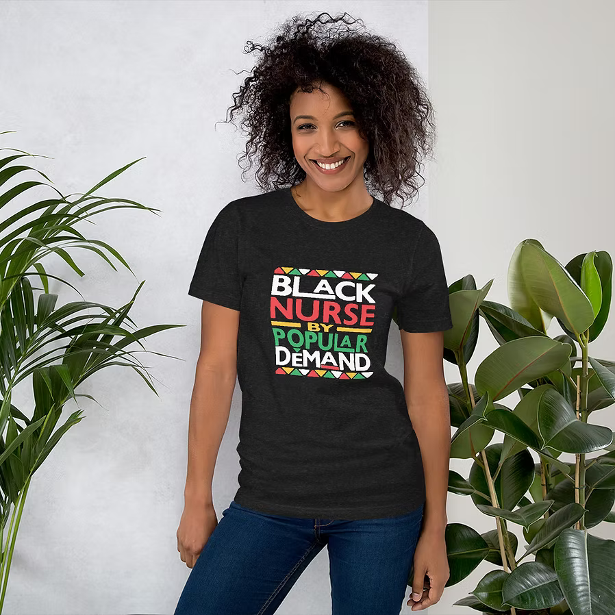 Black Nurse Vintage T-Shirt