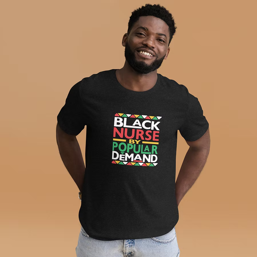 Black Nurse Vintage T-Shirt