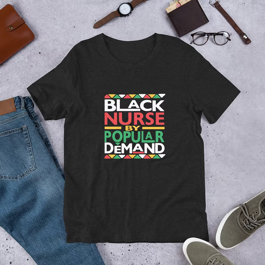 Black Nurse Vintage T-Shirt