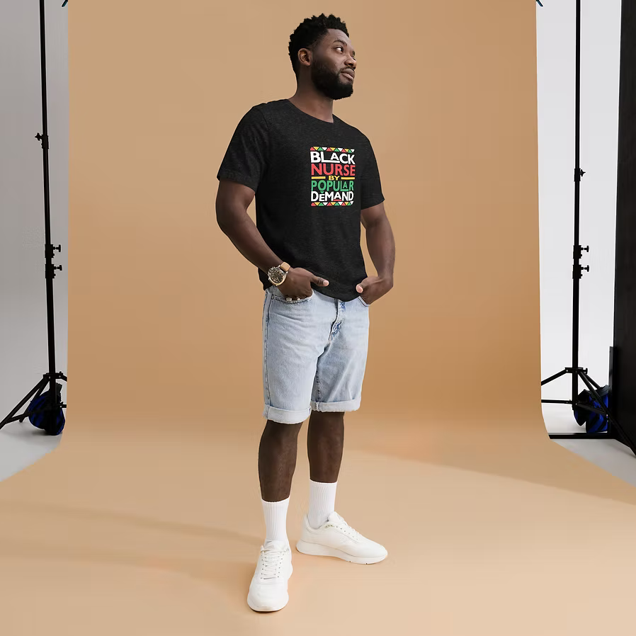 Black Nurse Vintage T-Shirt
