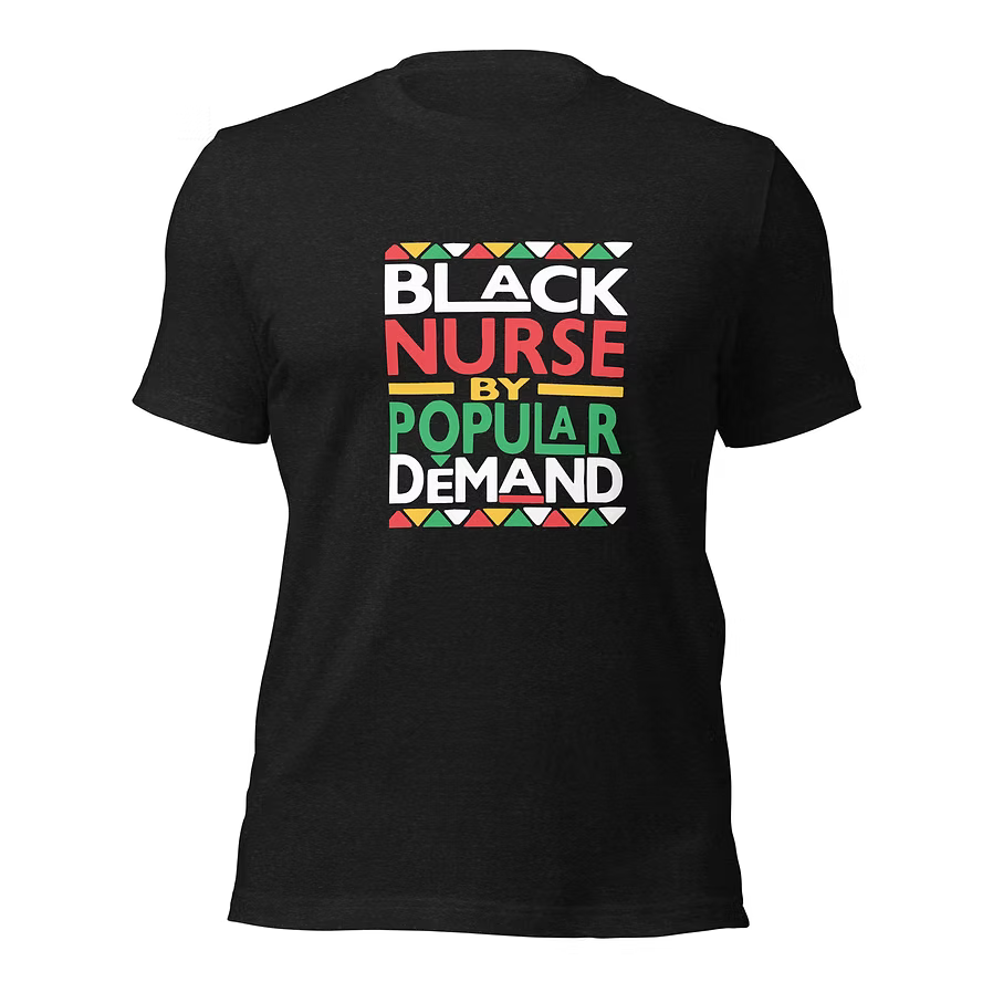 Black Nurse Vintage T-Shirt